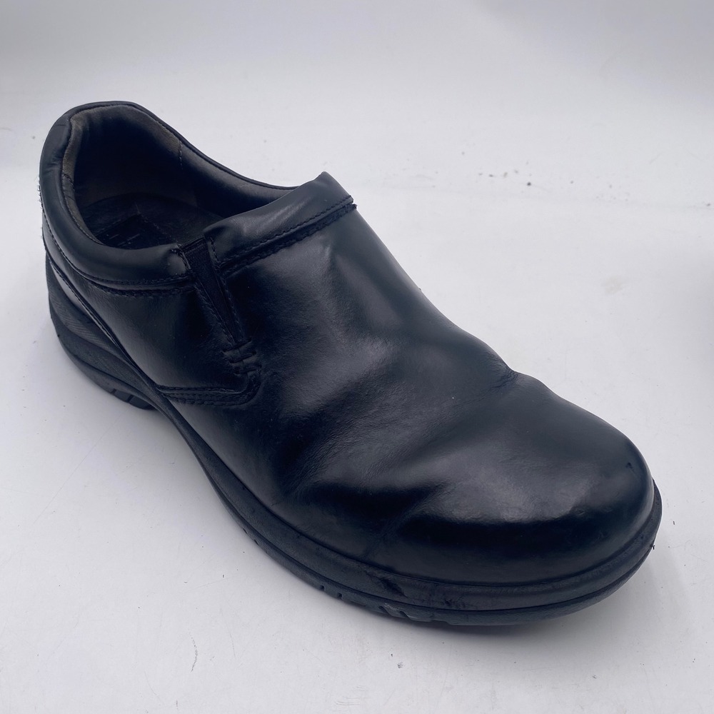 Dansko Wayne Slip On Loafers Men 45 Black Leather Comfort Work Shoe Professional